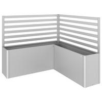 RANKGITTER ohne Hochbeet  - Silberfarben, Basics, Metall (201/91/201cm) - Biohort