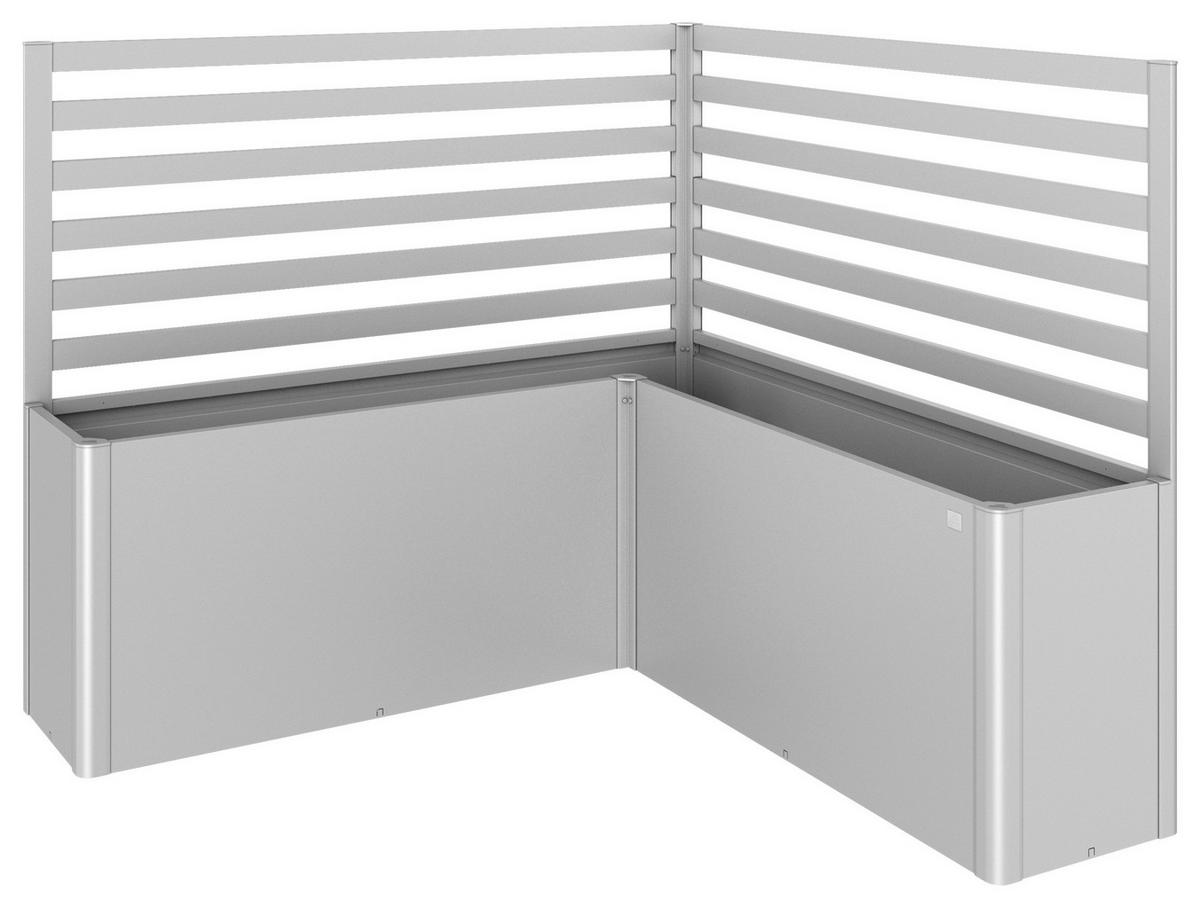 RANKGITTER ohne Hochbeet  - Silberfarben, Basics, Metall (201/91/201cm) - Biohort