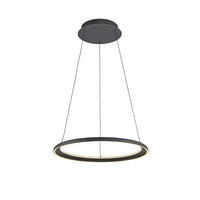 LED-PENDELLEUCHTE SW QUILLO 60/60/180 cm   - Schwarz, Design, Kunststoff/Metall (60/60/180cm) - Schöner Wohnen