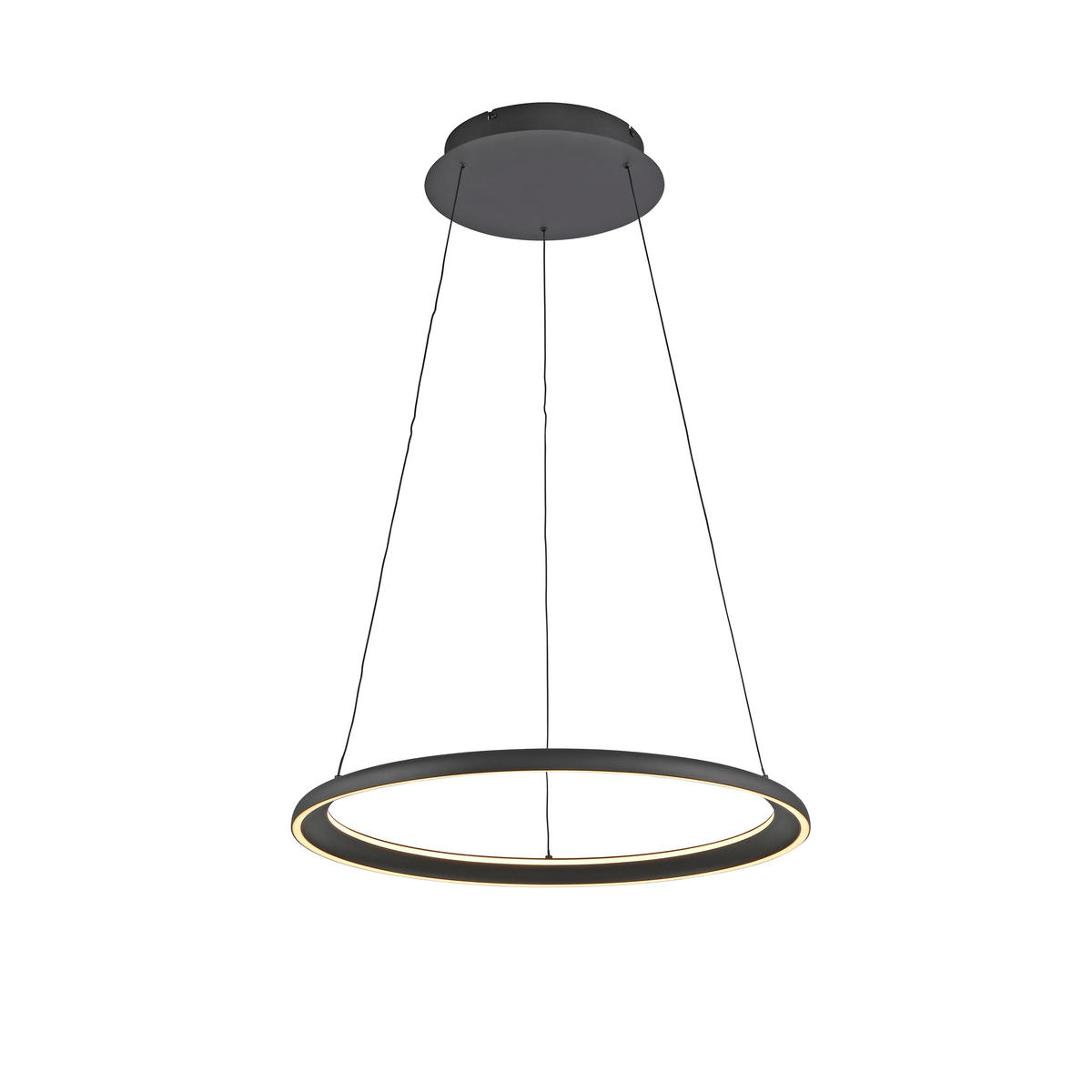 LED-PENDELLEUCHTE SW QUILLO 60/60/180 cm   - Schwarz, Design, Kunststoff/Metall (60/60/180cm) - Schöner Wohnen