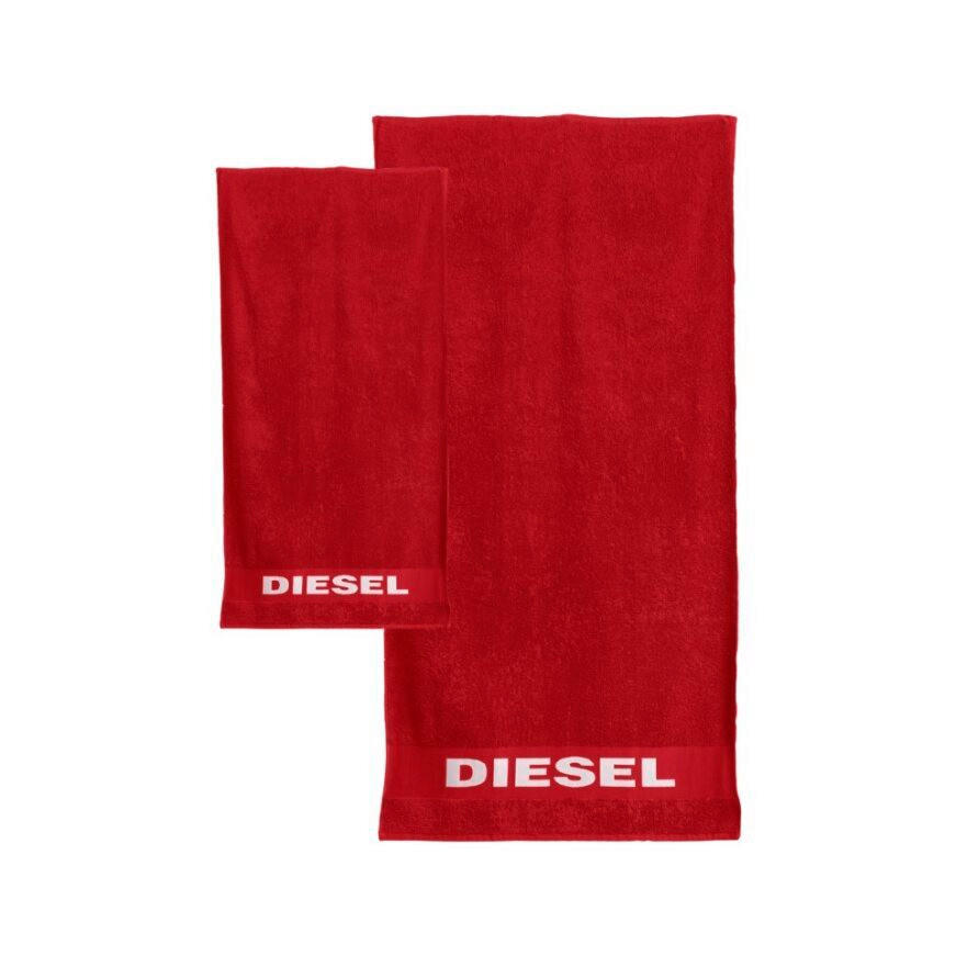 Diesel SADA RUČNÍKŮ A OSUŠEK, červená