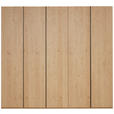 DREHTÜRENSCHRANK 249,6/229,4/59,5 cm,  in Eichefarben, 5-türig  - Eichefarben/Anthrazit, KONVENTIONELL, Holz/Holzwerkstoff (249,6/229,4/59,5cm) - Dieter Knoll