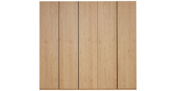 DREHTÜRENSCHRANK 249,6/229,4/59,5 cm,  in Eichefarben, 5-türig  - Eichefarben/Anthrazit, KONVENTIONELL, Holz/Holzwerkstoff (249,6/229,4/59,5cm) - Dieter Knoll