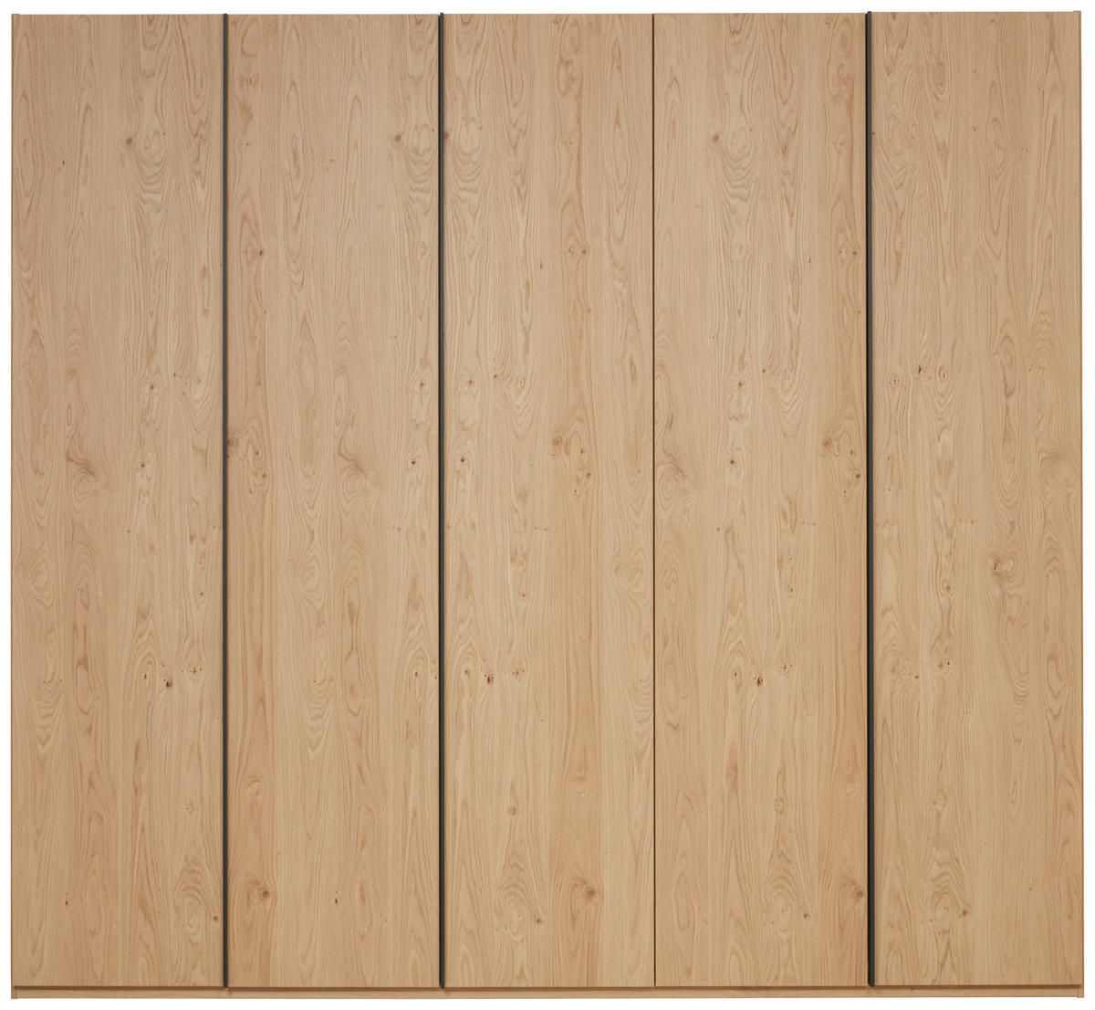 DREHTÜRENSCHRANK 149,6/229,4/59,5 cm,  in Eichefarben, 6-türig  - Eichefarben/Anthrazit, KONVENTIONELL, Holzwerkstoff/Metall (149,6/229,4/59,5cm) - Dieter Knoll