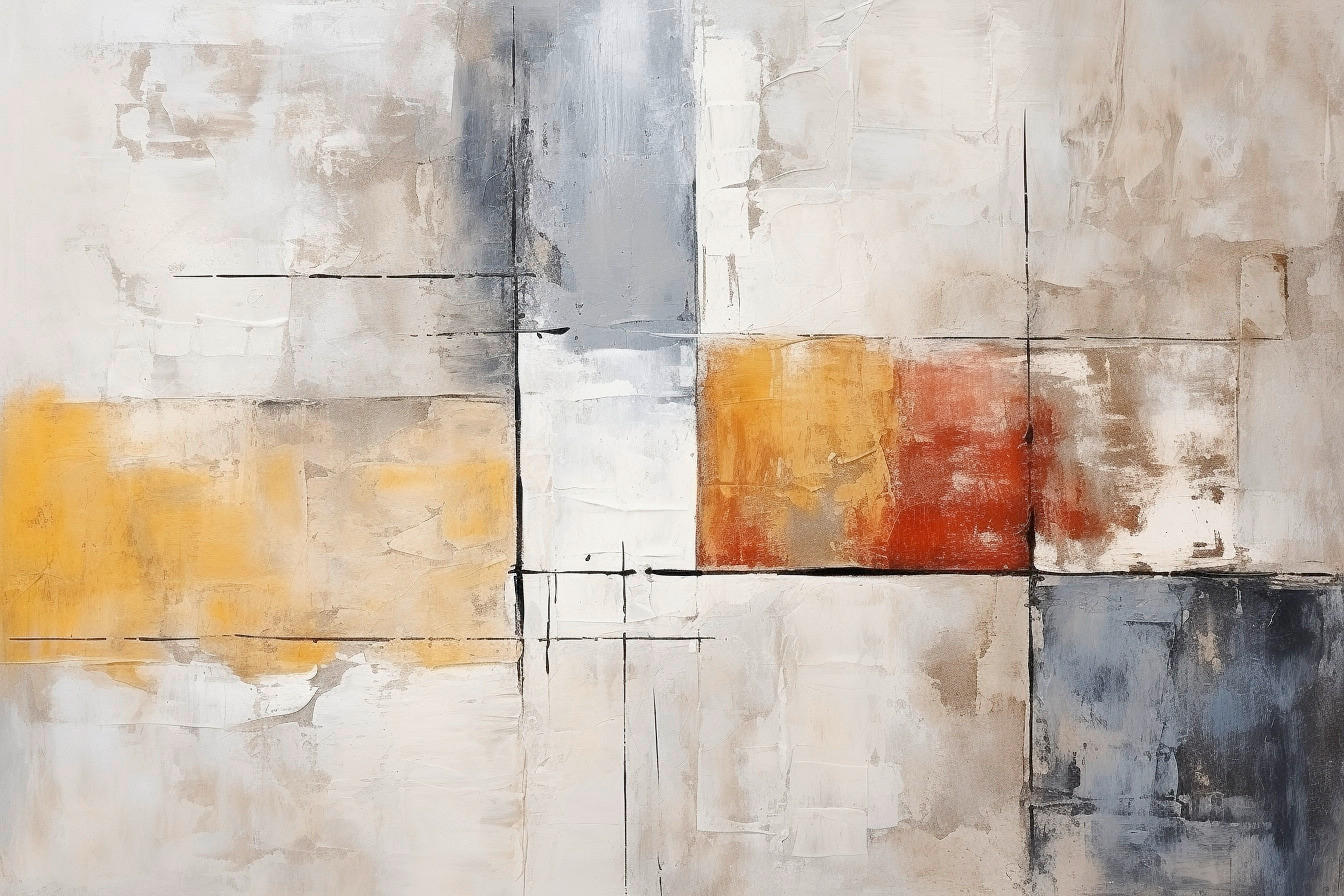 LEINWANDBILD Abstraktes 30/30 cm  - Multicolor, Basics, Holz/Papier (30/30cm) - Euroart