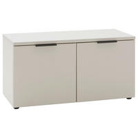 GARDEROBENBANK 90/47/40 cm  - Kaschmir/Schwarz, Design, Holzwerkstoff/Kunststoff (90/47/40cm) - Voleo