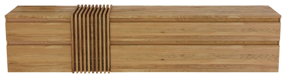 TV-SZEKRÉNY  - tölgyfa színű, Natur, fa - Linea Natura