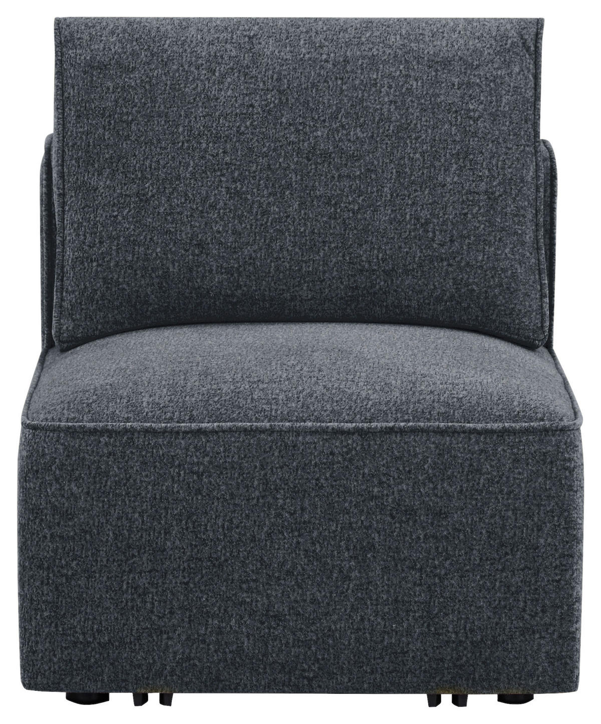 SOFA drvo, plastika, tekstil  tamno siva    - tamno siva/crna, Design, drvo/tekstil (230,5/65/90cm) - Livetastic