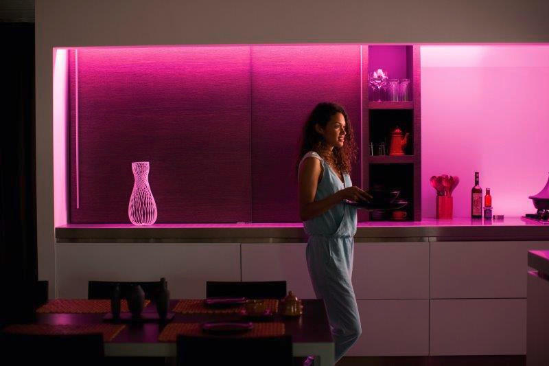 LED-STRIP White & Color Ambiance Lightstrip Basisset 2m 200 cm   - Weiß, Basics, Kunststoff (200cm) - Philips HUE