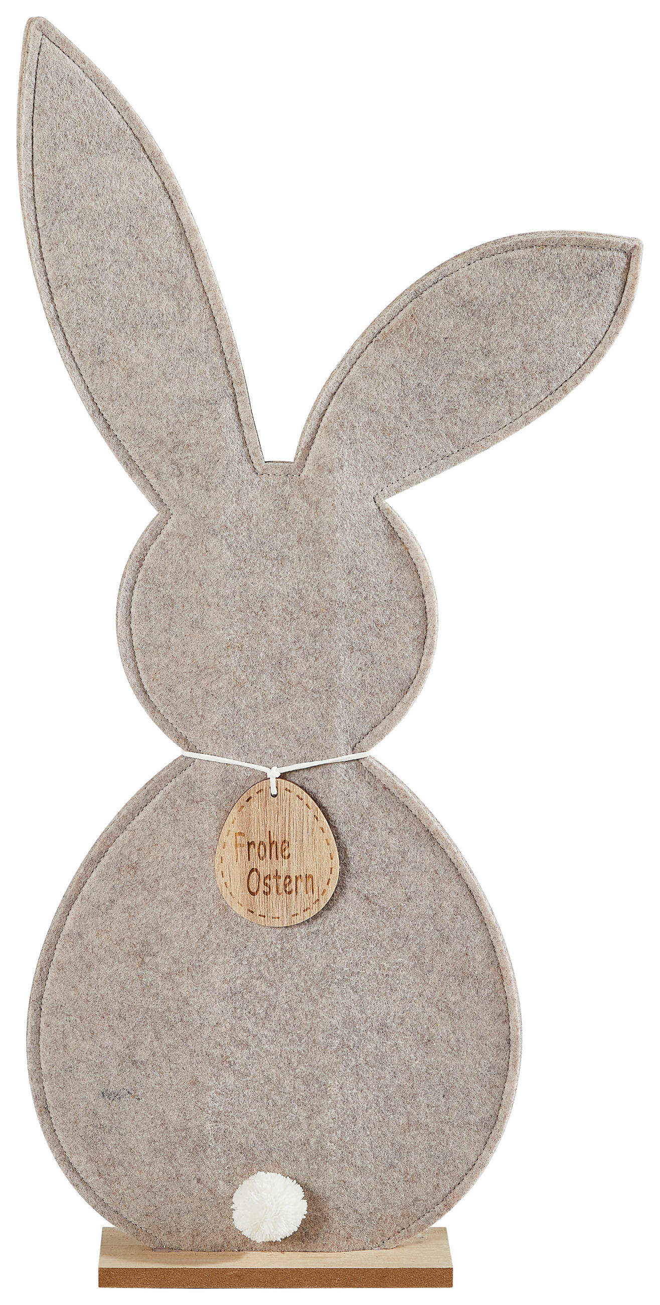 DEKOHASE   - Naturfarben/Grau, LIFESTYLE, Holz/Textil (33/70,5/6cm)