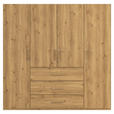 DREHTÜRENSCHRANK in Eichefarben - Eichefarben, Design, Holzwerkstoff/Kunststoff (201/197/60cm) - Novel