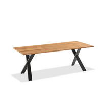 GARTENTISCH 180/95/76 cm  - Anthrazit/Teakfarben, Design, Holz/Metall (180/95/76cm)