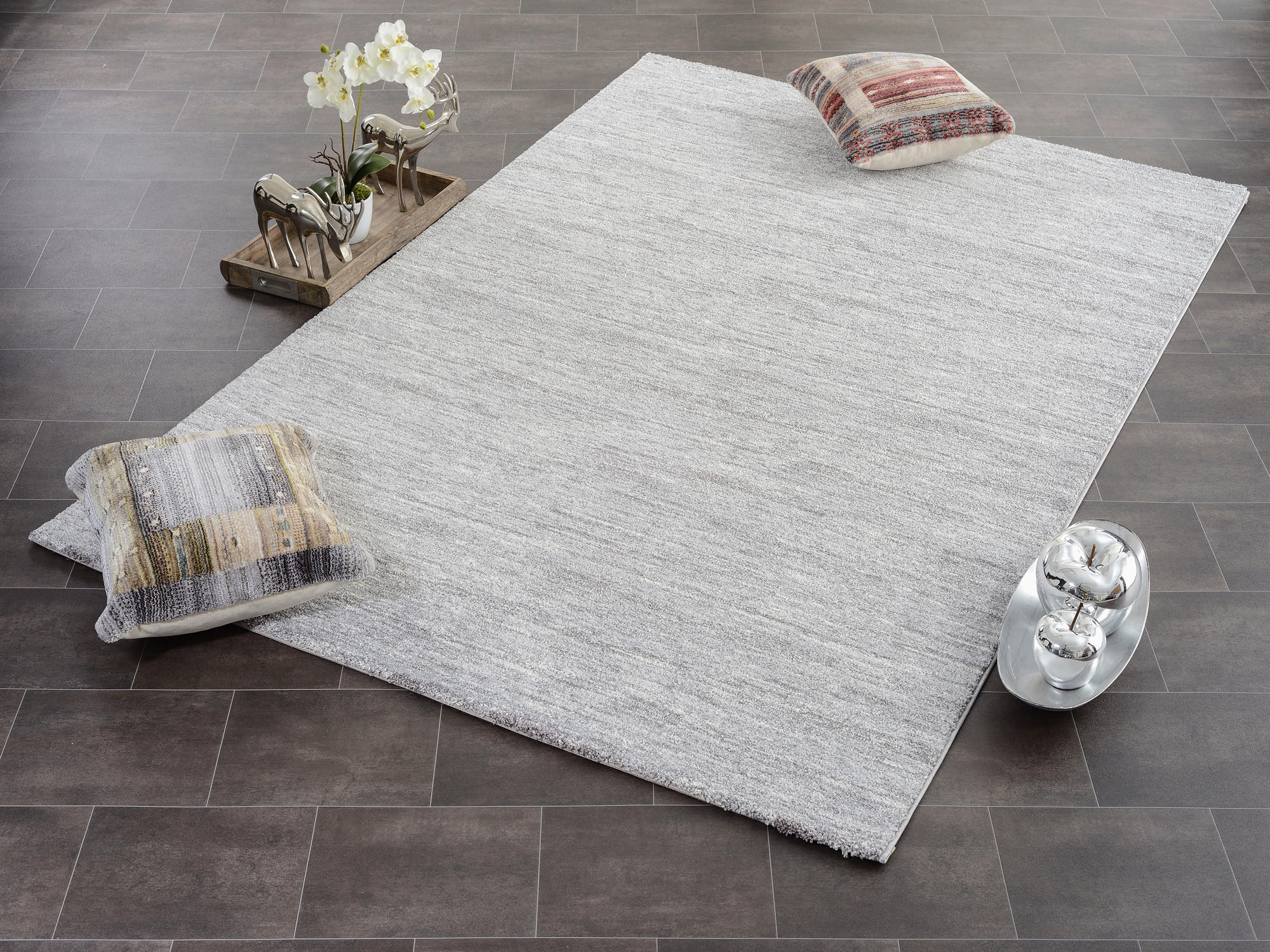 FLACHWEBETEPPICH 240/340 cm  - Grau, Design, Textil (240/340cm) - Novel