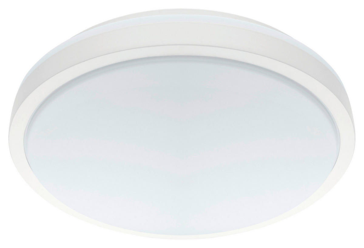 LED-DECKENLEUCHTE 32,5/5,5 cm   - Weiß, MODERN, Kunststoff/Metall (32,5/5,5cm)