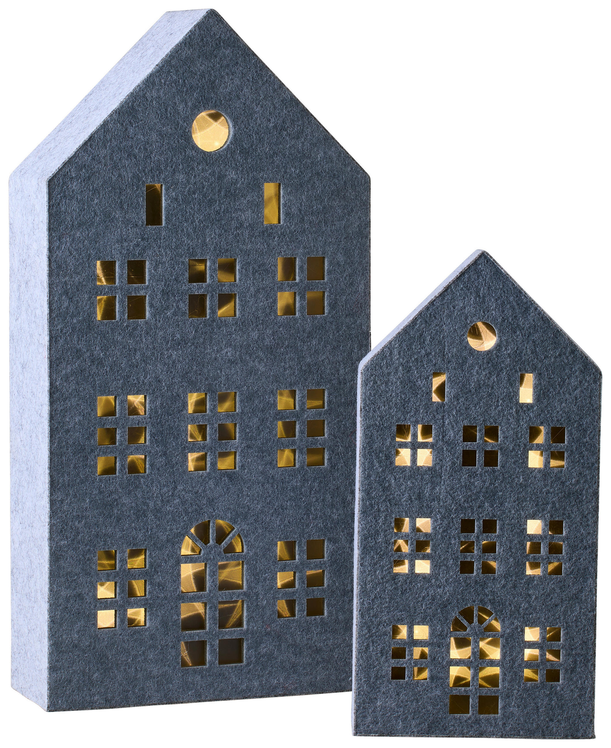 DEKOHAUS  - Hellgrau/Grau, LIFESTYLE, Textil (29,5/59,5/12cm) - X-Mas