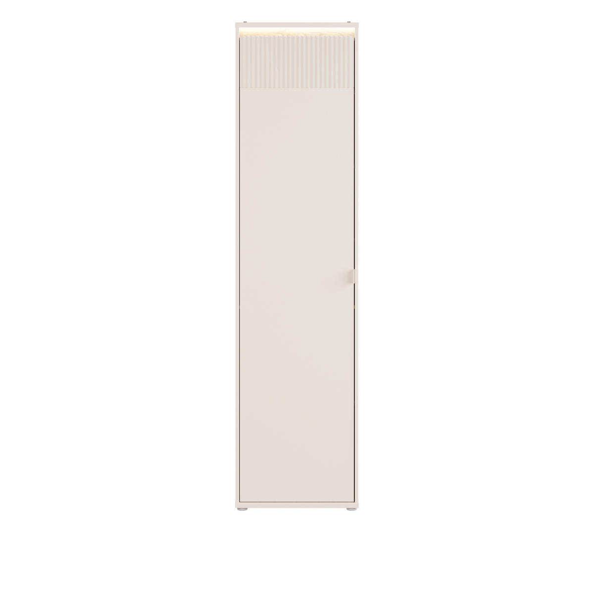 Dulap Cu Uși Rotative, 53,4/211,1/42 cm, culoare lemn stejar, nisipiu - culoare lemn stejar/nisipiu, Basics, metal/material pe bază de lemn (53,4/211,1/42cm) - Xora