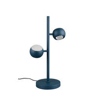 LED-TISCHLEUCHTE Cannon 18/50 cm   - Blau, Design, Metall (18/50cm) - Musterring