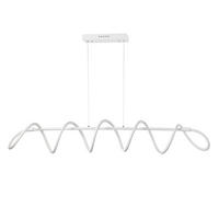 LED-HÄNGELEUCHTE 120/30/130 cm  - Weiß Hochglanz, Design, Metall (120/30/130cm)