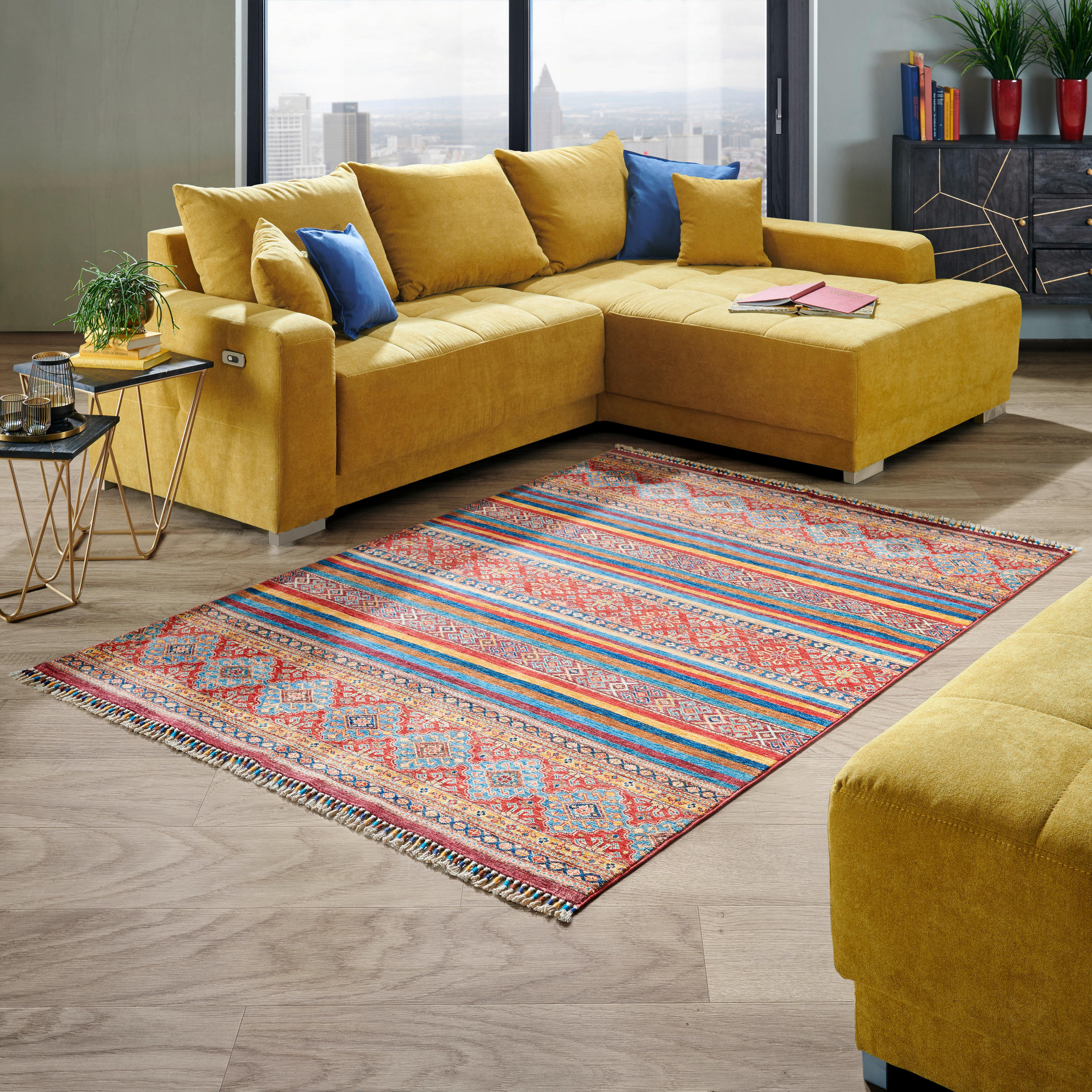 ORIENTÁLNY KOBEREC, 100/150 cm, červená - červená, Lifestyle (100/150cm) - Cazaris