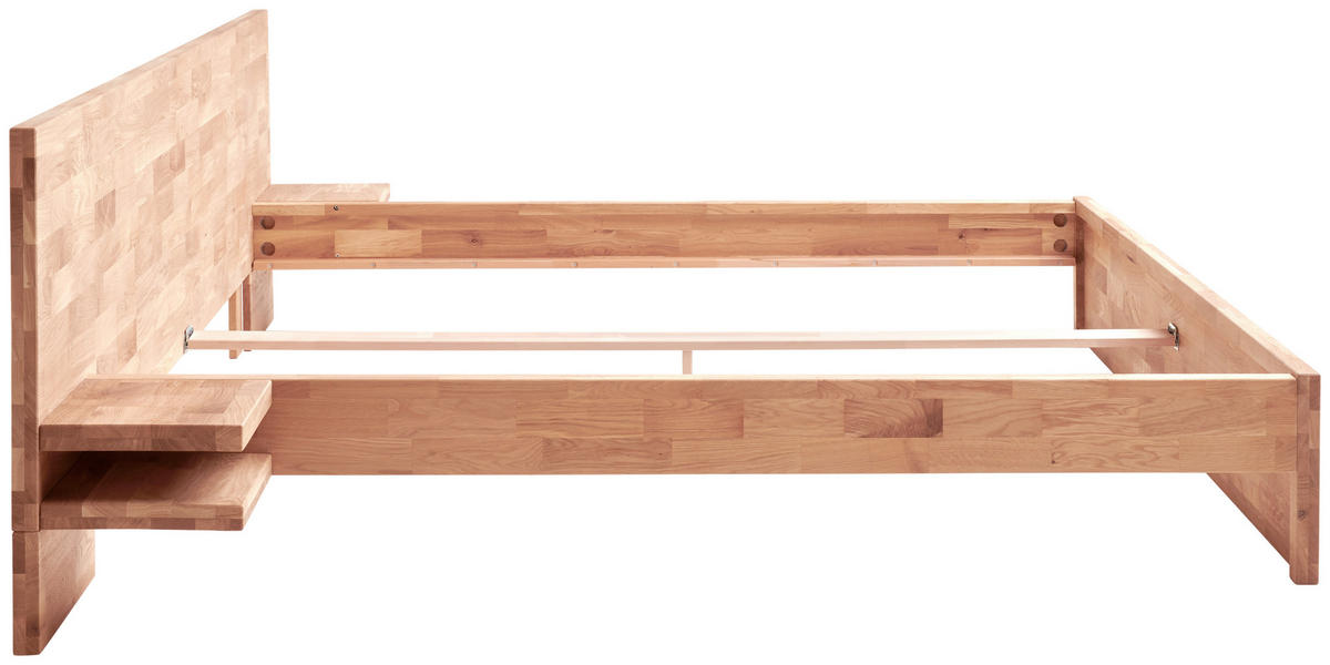 BETT 200/200 cm  Kernbuche   - Kernbuche, Natur, Holz (200/200cm) - MID.YOU