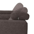 ECKSOFA  in Mikrofaser Braun  207/301 cm  - Schwarz/Braun, Design, Textil/Metall (207/301cm) - Xora