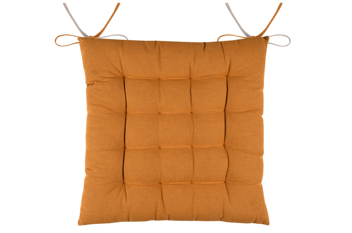 BLAZINA ZA STOL  MARIS   40/40 cm           - gorčično rumena, Konvencionalno, tekstil (40/40cm)