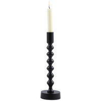 STABKERZENHALTER - Schwarz, Basics, Metall (9/31cm) - Boltze Home