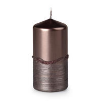 VALCOVÁ SVIEČKA - mokka, Basics, prírodné materiály (5/10/5cm)