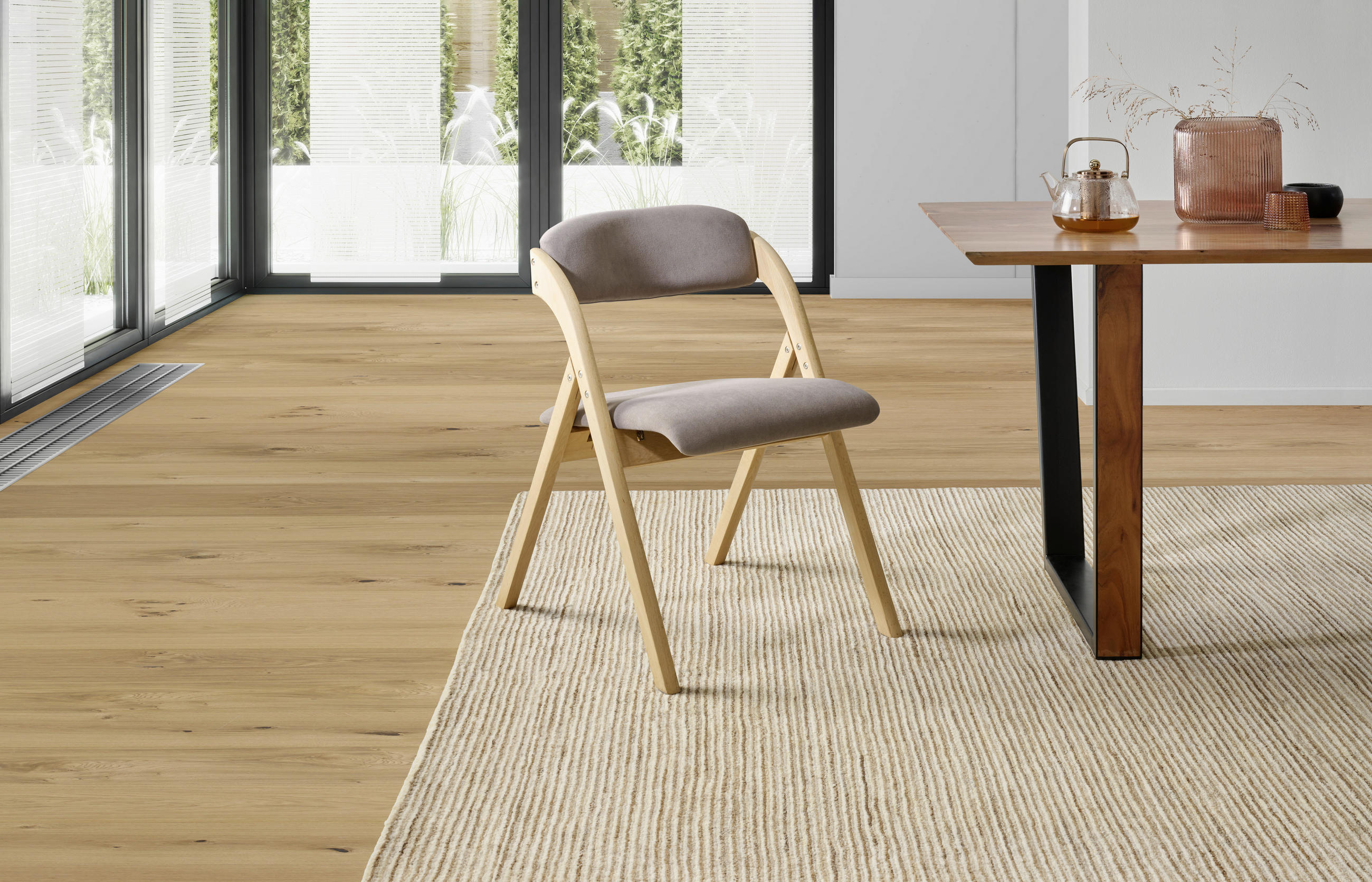 ARMLEHNSTUHL  in Samt  - Naturfarben/Braun, MODERN, Holz/Textil (52/78/53cm) - MID.YOU