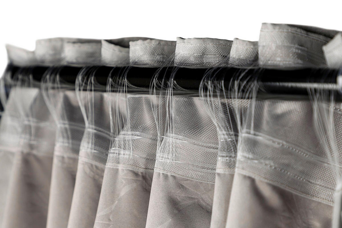 HOTOVÝ ZÁVES, nepriehľadné, 130/250 cm - sivá/taupe, Basics, textil (130/250cm) - Joop!