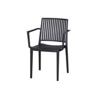 STAPELSTUHL in Kunststoff Anthrazit  - Anthrazit, Basics, Kunststoff (57/80/56cm) - Siena Garden