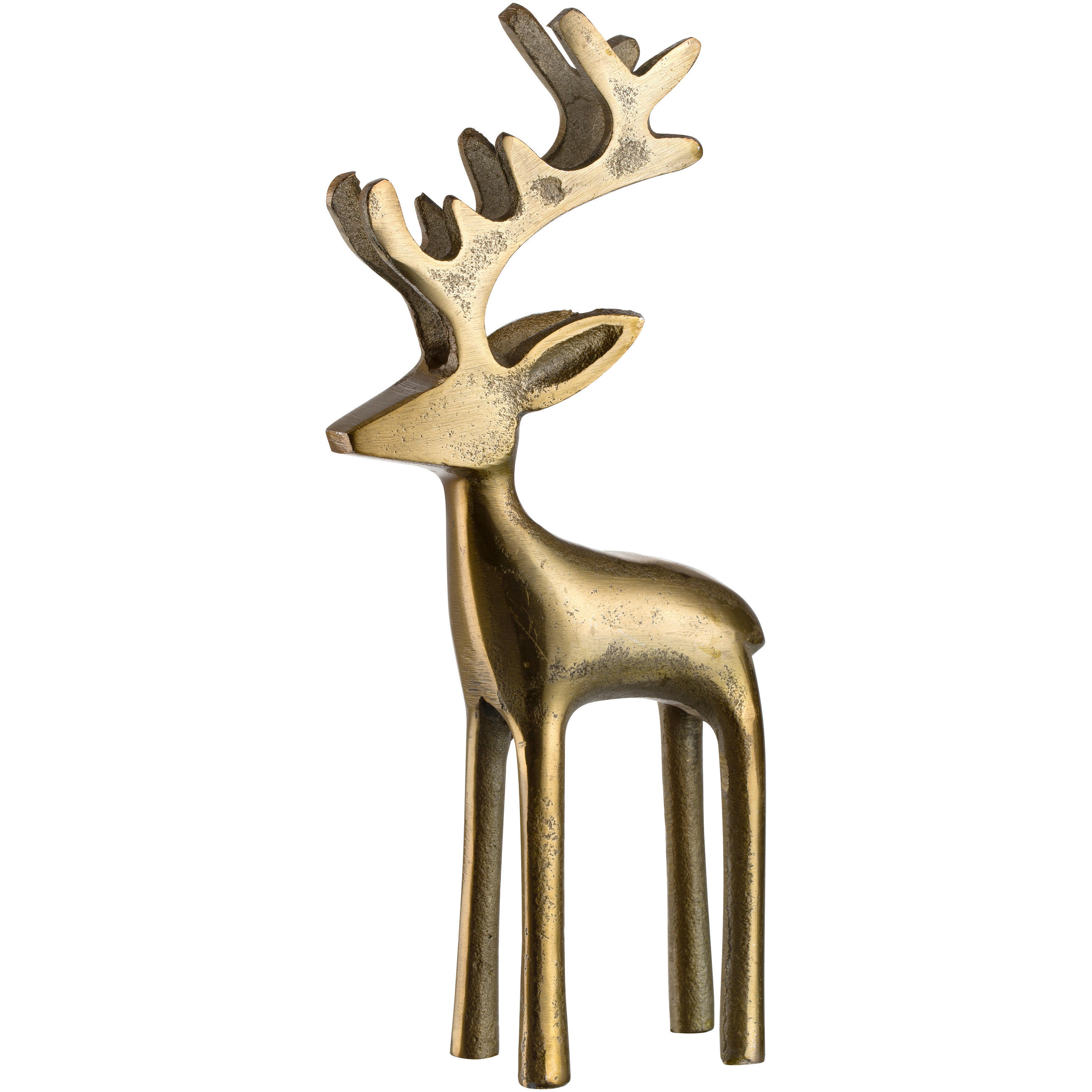 DEKOHIRSCH RIPOSO  - Goldfarben, Basics, Metall (11/27/3cm) - Leonardo