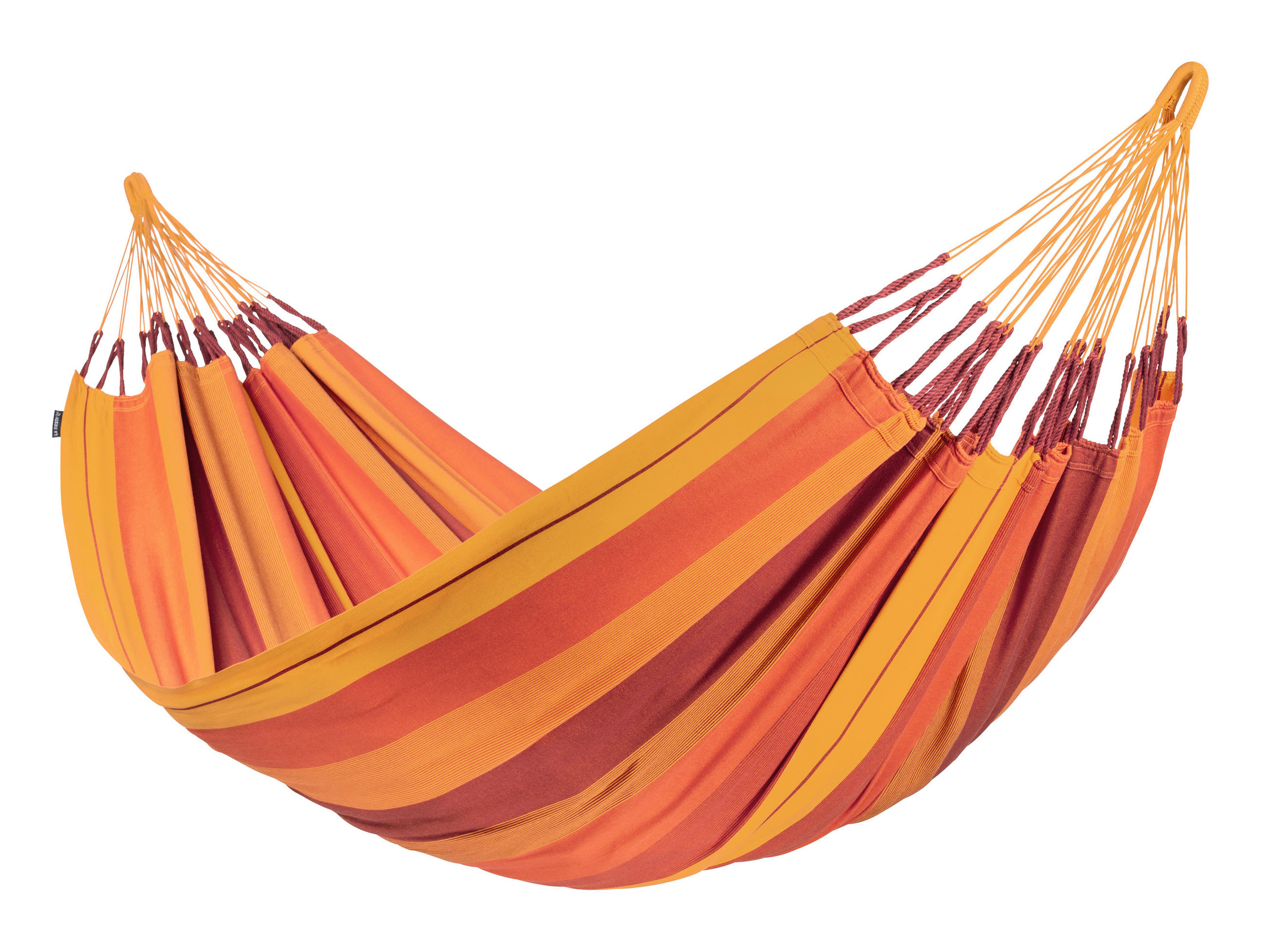 La Siesta Hängematte Double Organic Cotton Gelb, Orange, Rot, Dunkelrot 160x350 cm
