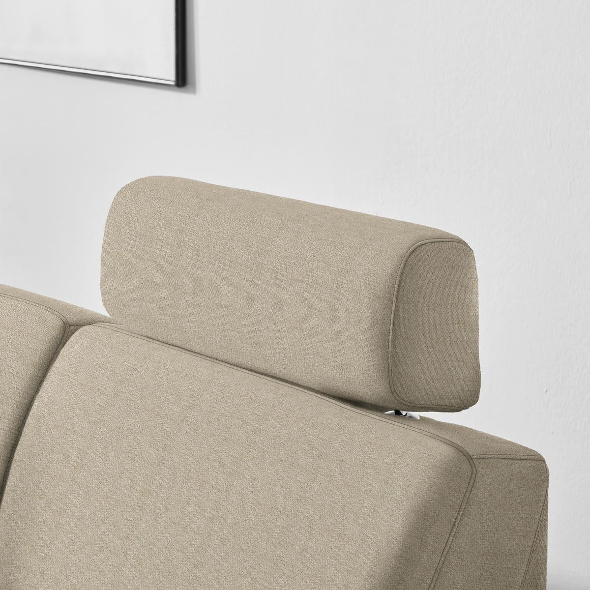 ECKSOFA in Webstoff Beige  - Beige/Schwarz, Konventionell, Kunststoff/Textil (165/224cm) - Xora