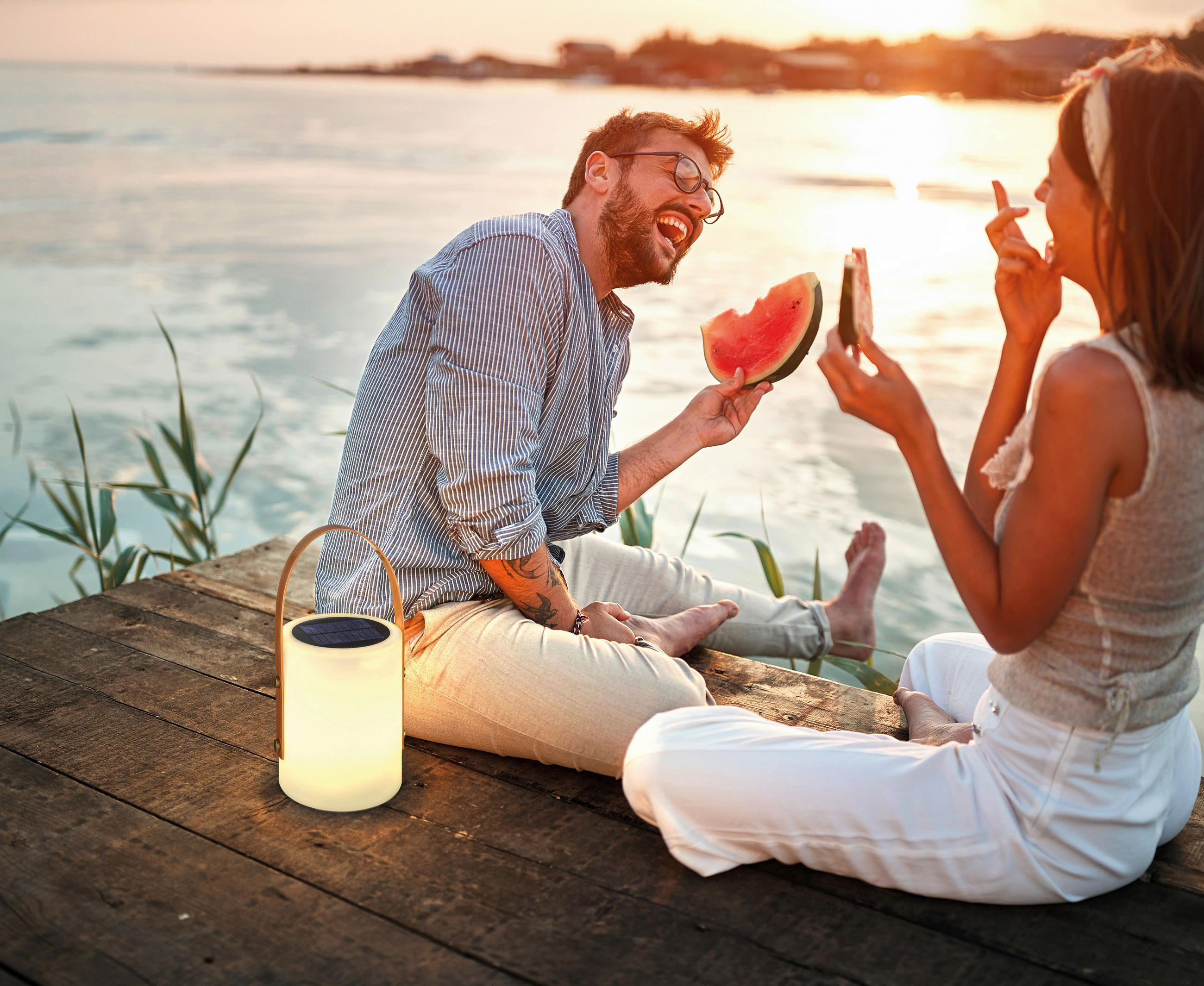 VENKOVNÍ LED SVÍTIDLO 16/34 cm - bílá, Basics, plast (16/34cm) - Fischer & Honsel