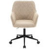 DREHSTUHL Struktur Naturfarben, Schwarz, Beige  - Beige/Schwarz, Design, Textil/Metall (59,5/89-101/64cm) - Xora