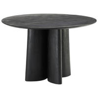 JÍDELNÍ STŮL, mangové dřevo, černá, 120/76/120 cm - černá, Moderní, dřevo (120/76/120cm) - MID.YOU