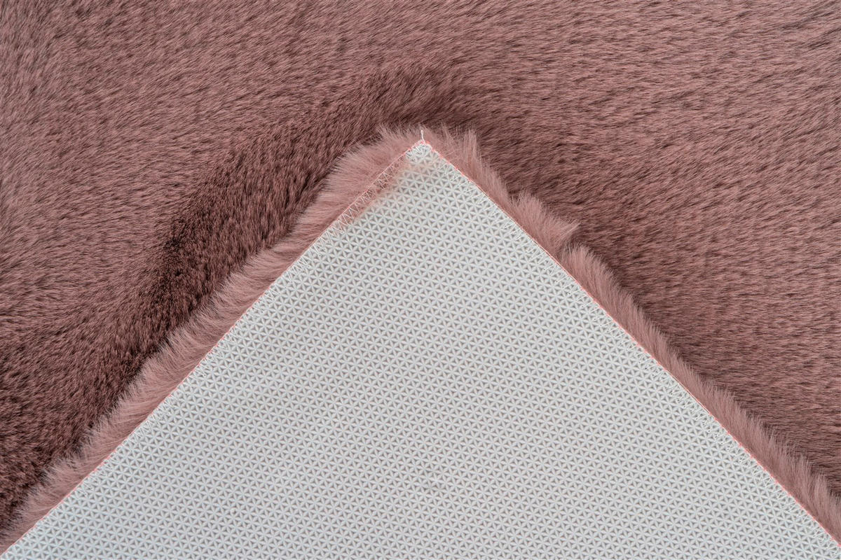 FELLTEPPICH 40/60 cm Rabbit 525 Rosa  - Rosa, KONVENTIONELL, Kunststoff (40/60cm)