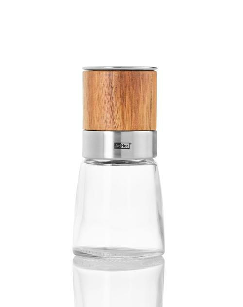 SALZ- ODER PFEFFERMÜHLE AKASIA  - Akaziefarben, Basics, Holz/Keramik (6,5/13,5cm) - AdHoc