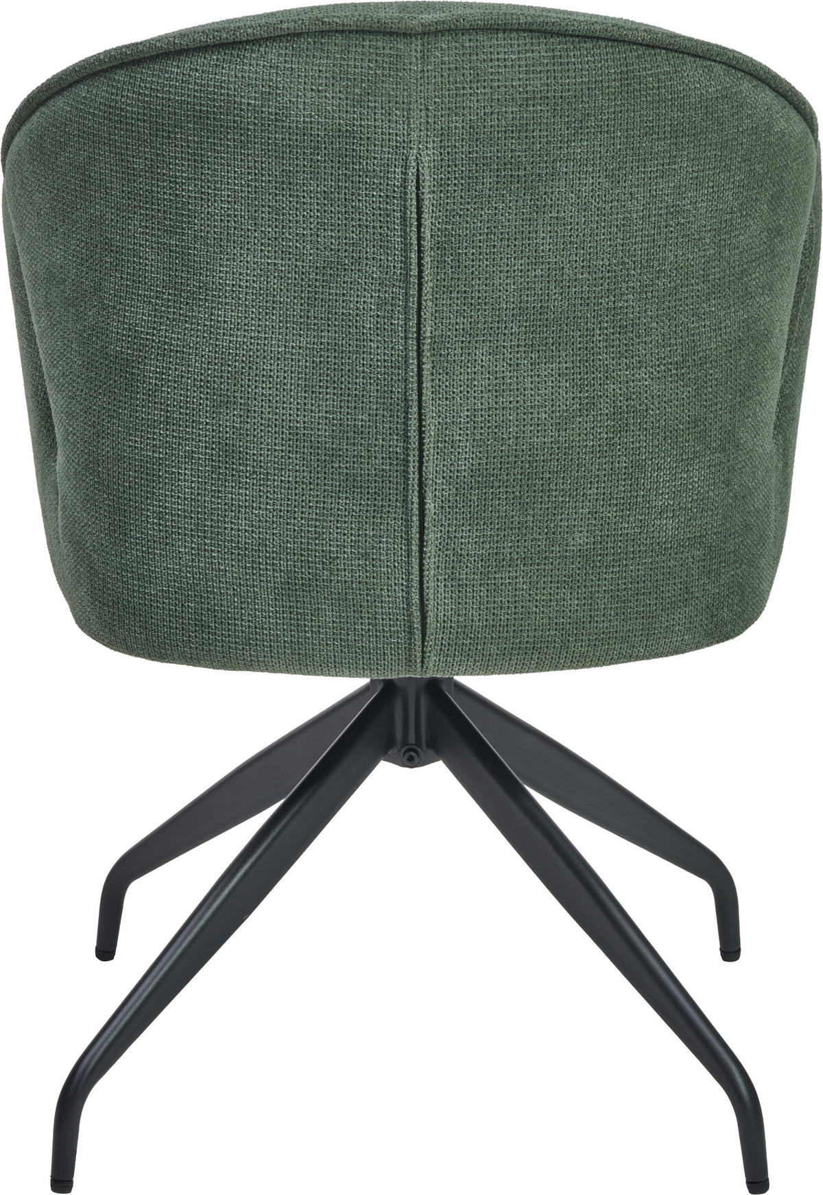 ARMLEHNSTUHL  Sitzfläche 360° drehbar Webstoff  - Schwarz/Grün, MODERN, Holz/Textil (60/86/61cm) - MID.YOU