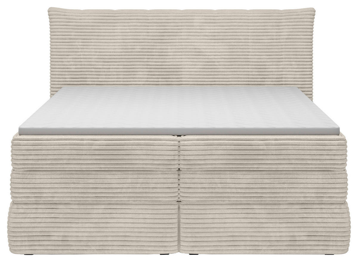 POSTEL BOXSPRING, 180/200 cm, béžová - černá/béžová, Moderní, textil/plast (180/200cm) - Esposa