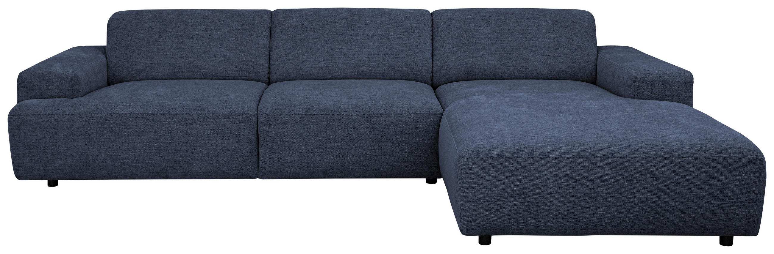 ECKSOFA Hellgrün Chenille Rücken echt  - Schwarz/Hellgrün, MODERN, Kunststoff/Textil (296/185cm) - Hom`in