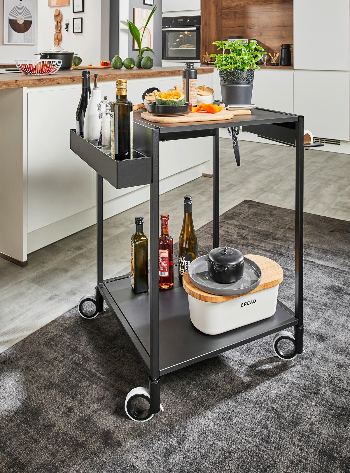 PLÁNOVATEĽNÁ KUCHYŇA - biela/farba duba, Design, kompozitné drevo - Celina