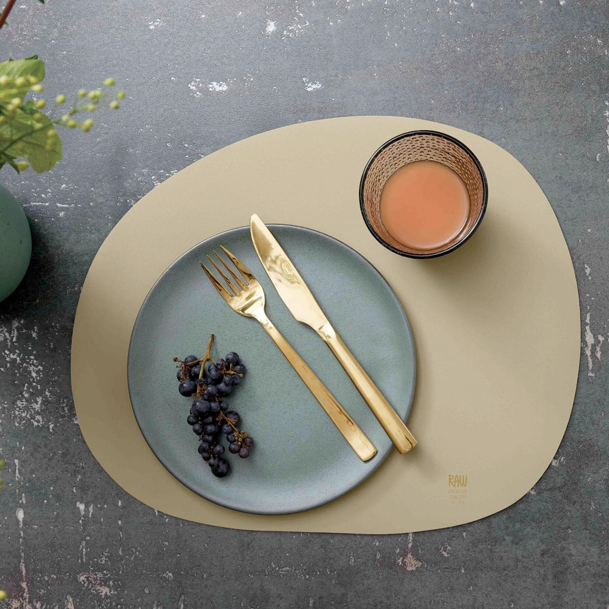 TELLERSET RAW 6-teilig  - Grün, Basics, Keramik (23cm) - Aida