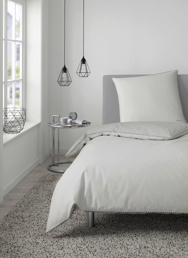 WENDEBETTWÄSCHE E-Scatter  Renforcé  - Hellgrau/Grau, Basics, Textil (155/220cm) - Esprit