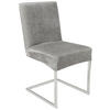 STUHLHUSSE ANKA  - Silberfarben, Basics, Textil (64/48/48cm) - Novel