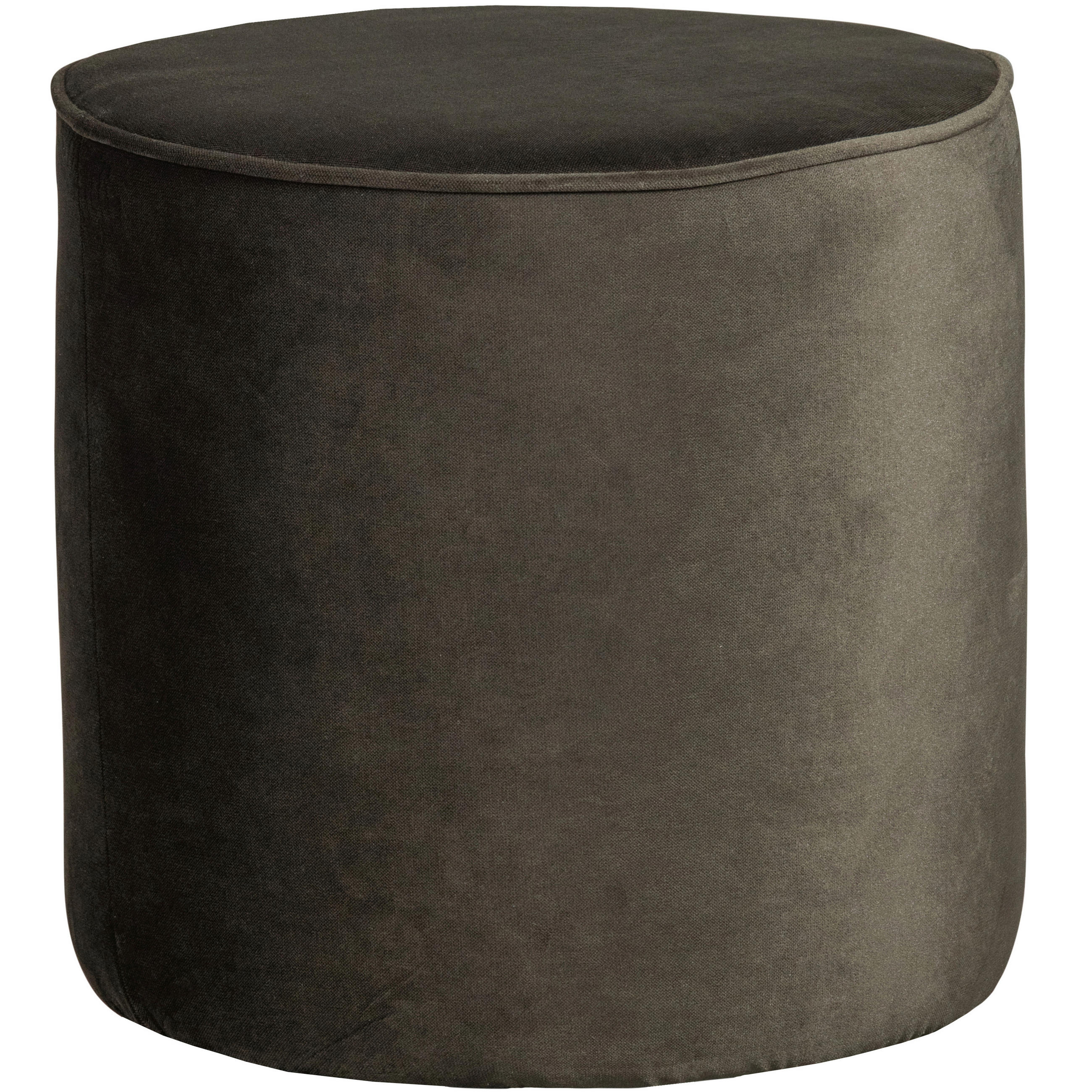 HOCKER Sara Samt Grün  - Grün, Design, Textil (46/46/46cm) - Livetastic