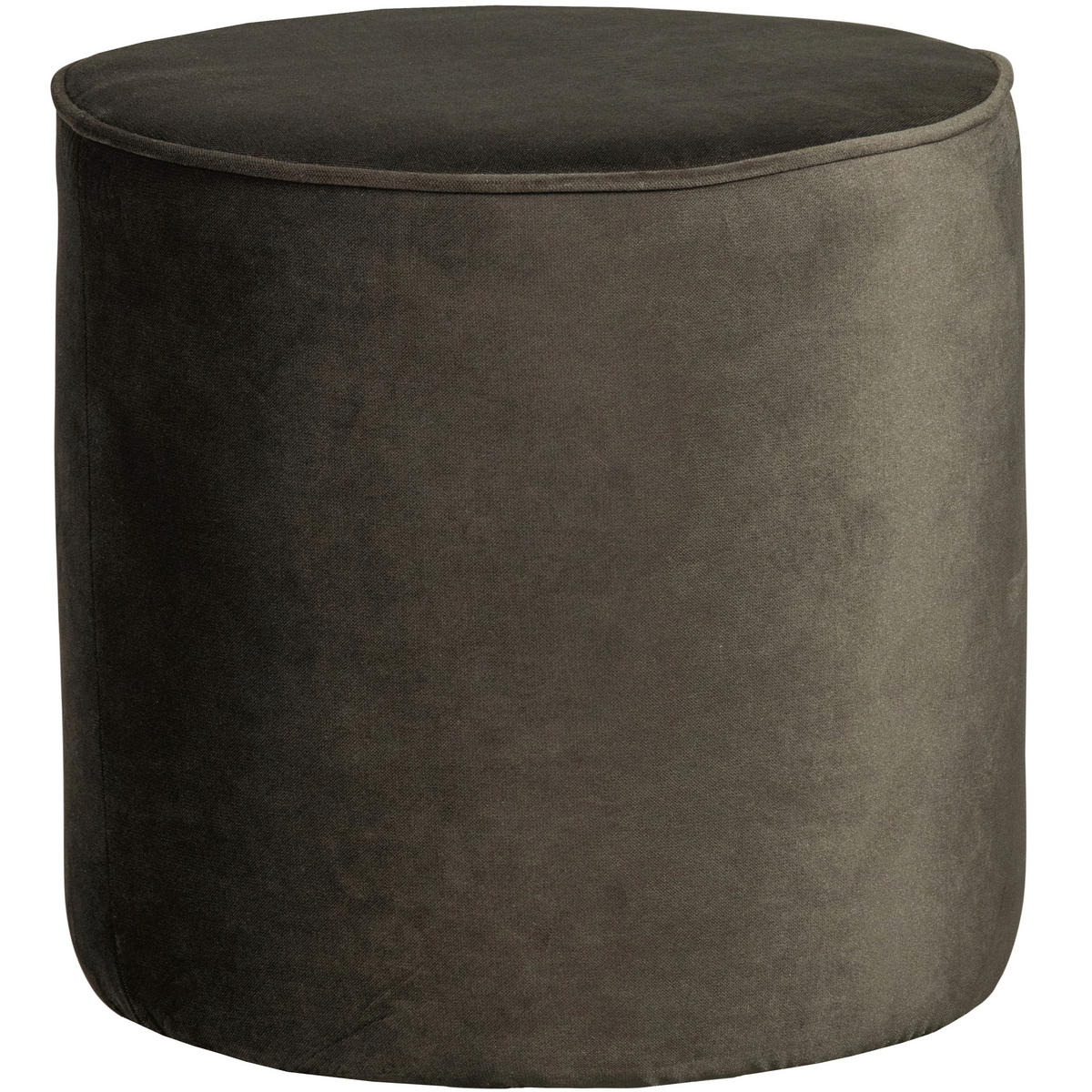 HOCKER Sara Samt Grün  - Grün, Design, Textil (46/46/46cm) - Livetastic