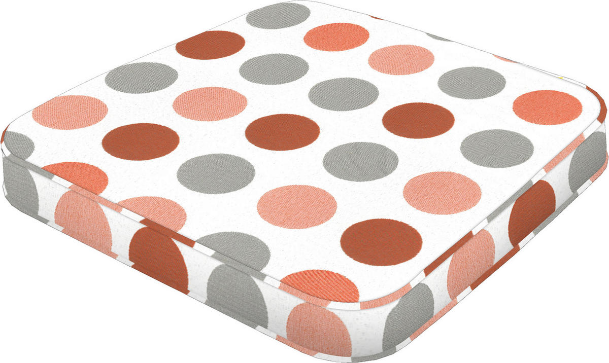 OUTDOORPOUF in  Uni  - Hellgrau, Basics, Textil (45/45cm)