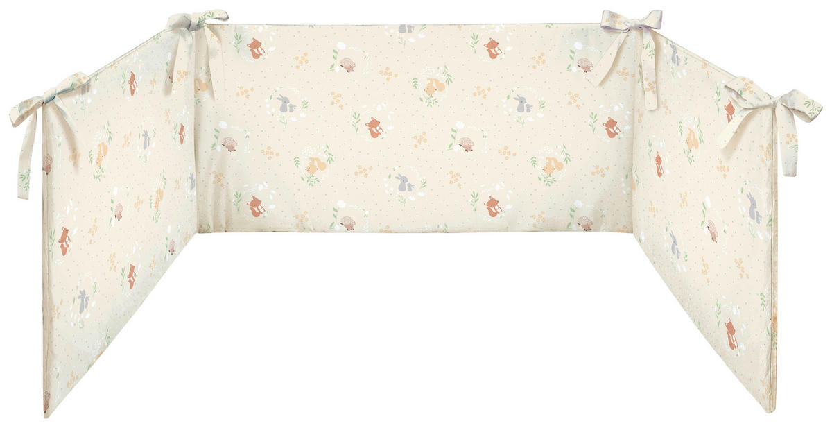 SET ZA DJEČJI KREVETIĆ  100/135 cm    Pretty Forest  - siva/taupe, Basics, tekstil (100/135cm) - Patinio